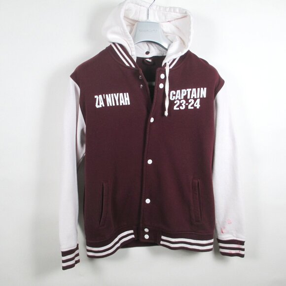 CHEER TEAM LETTERMAN HOODIE JACKET - Picture 7 of 14